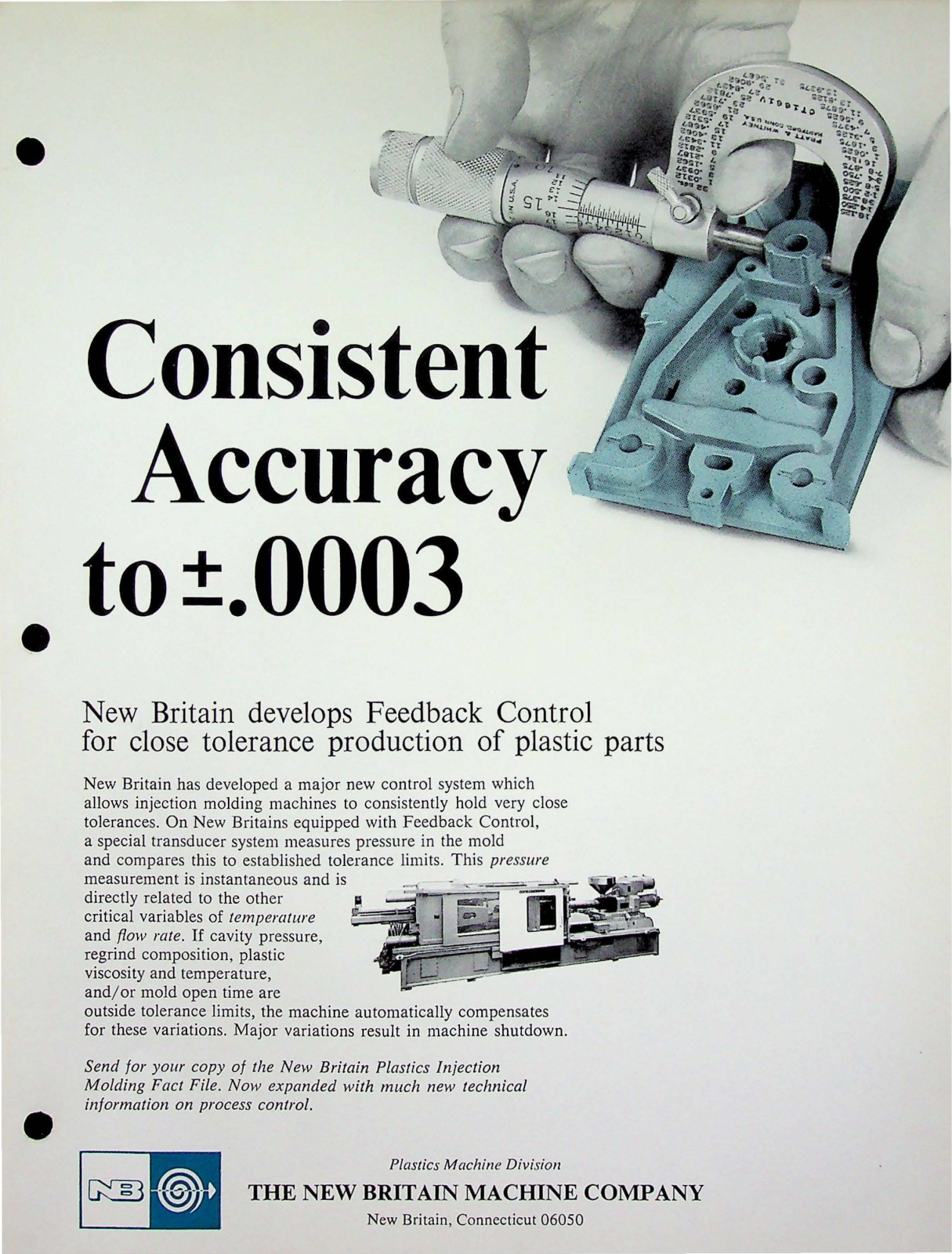 New Britain Machine Feedback Control for Plastic Parts Other - ManualMachine.com