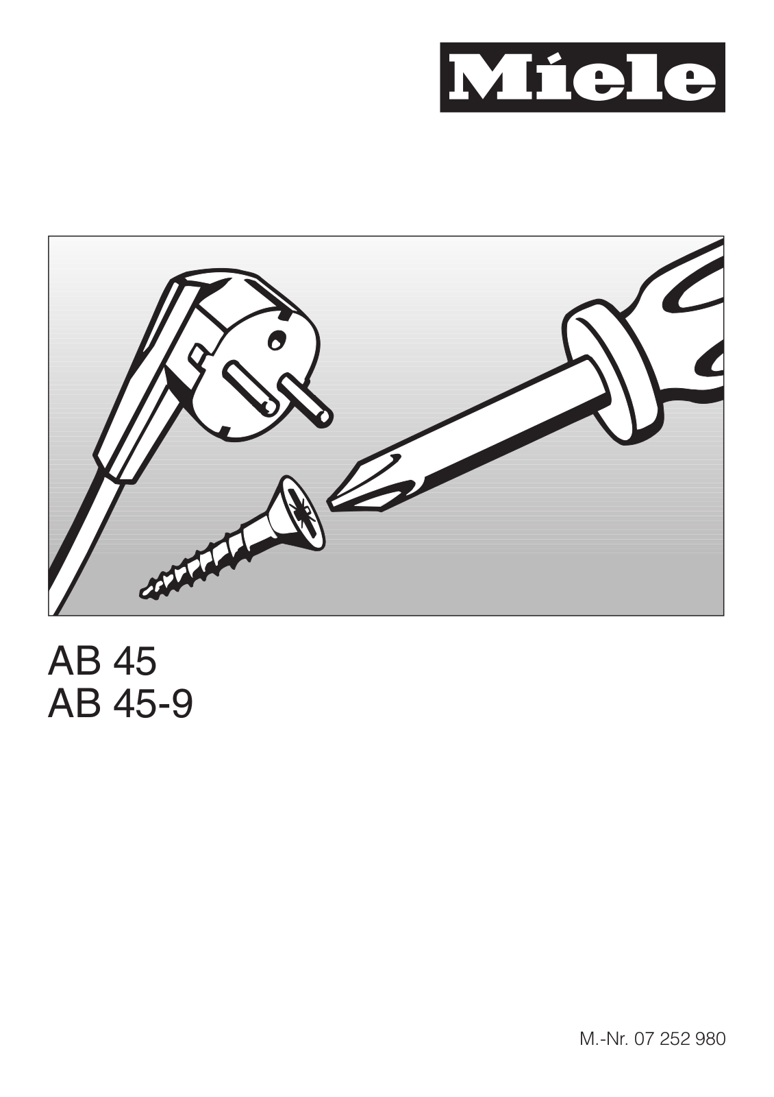 Miele AB 45, AB 45-9 assembly instruction