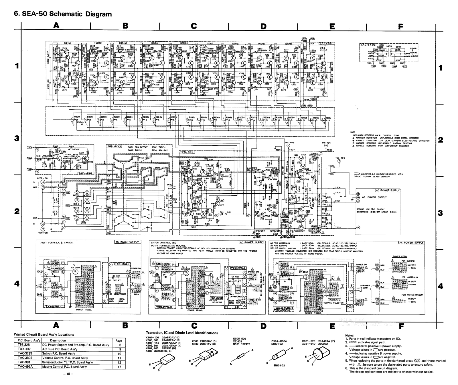 Jvc SE-A50 Schematic