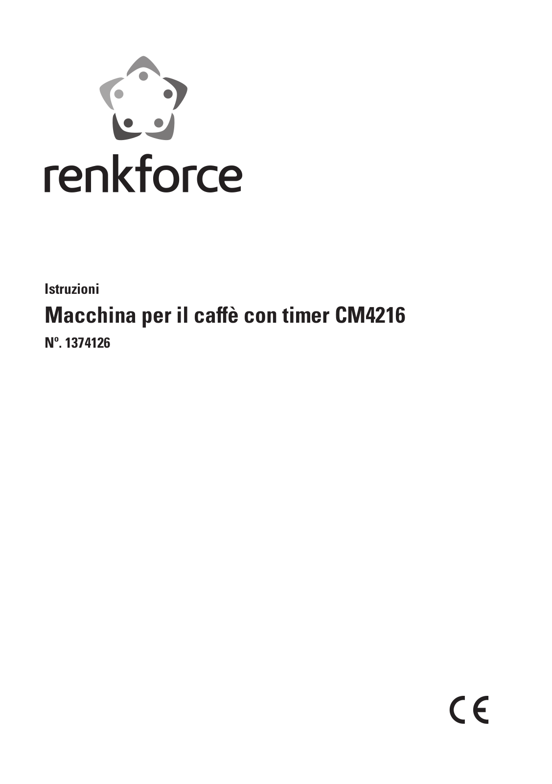 Renkforce CM4216 Operating Instructions