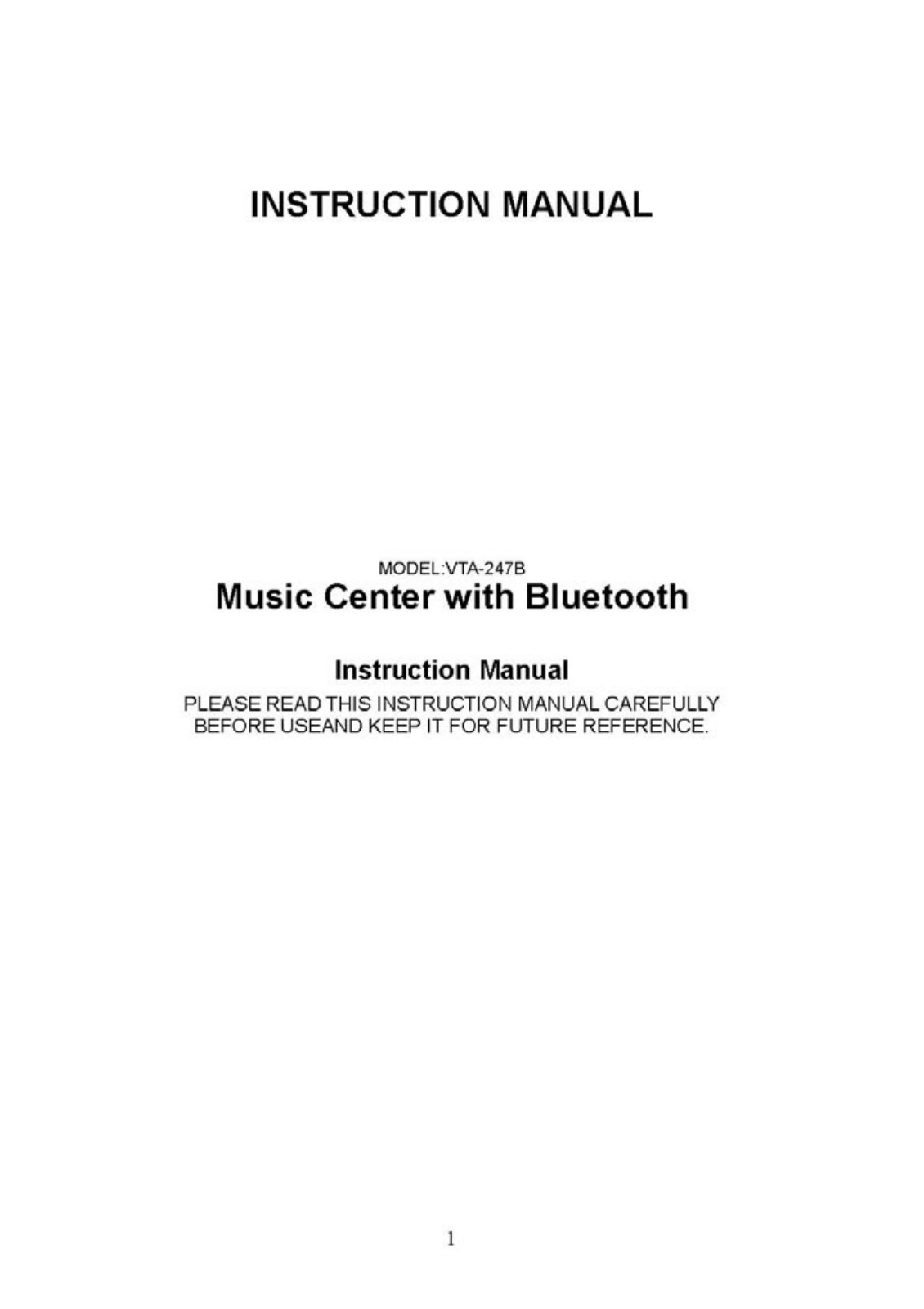 Innovative Technology Electronics VTA247B User Manual