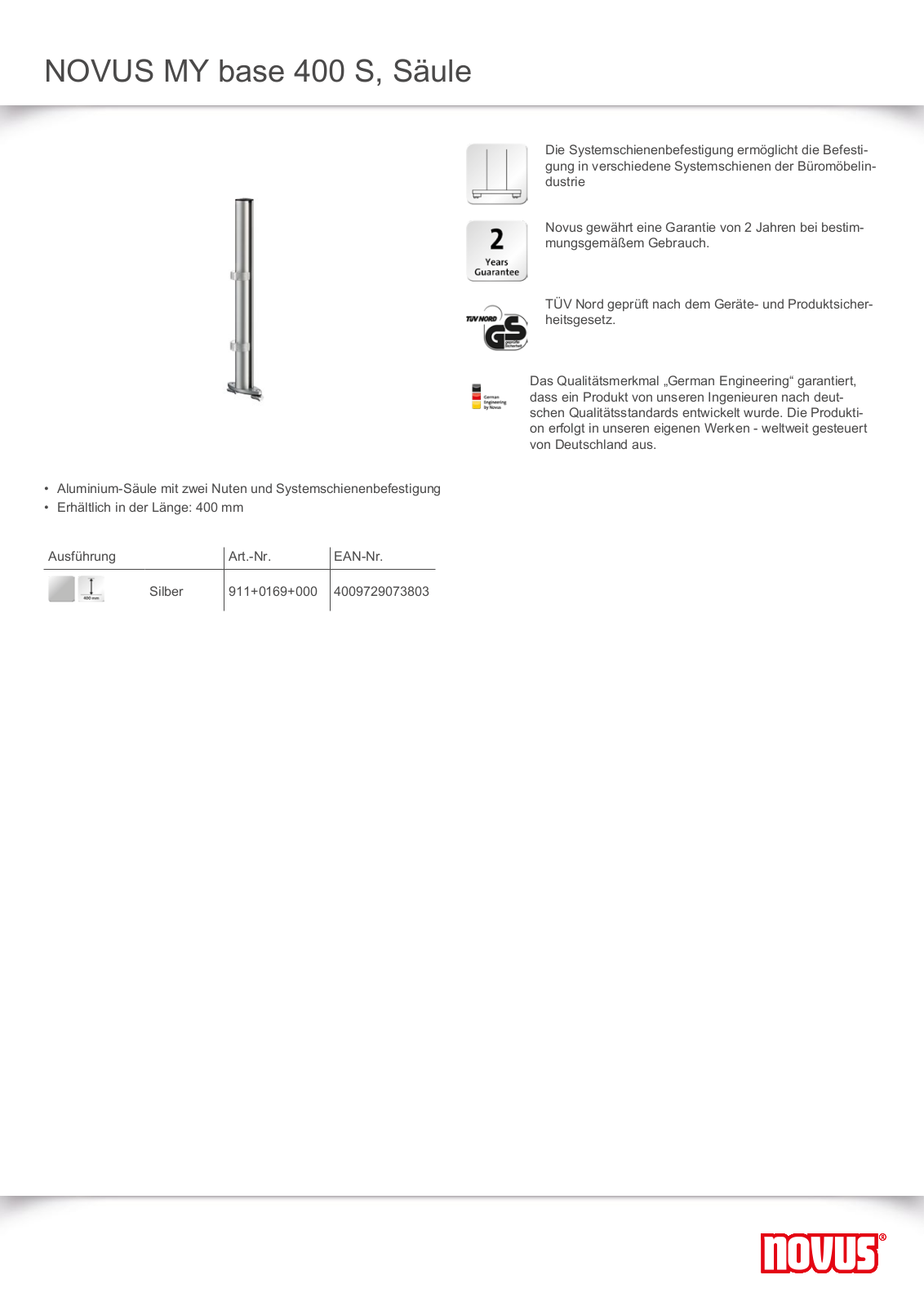 NOVUS 9110169 Datasheet - ManualMachine.com