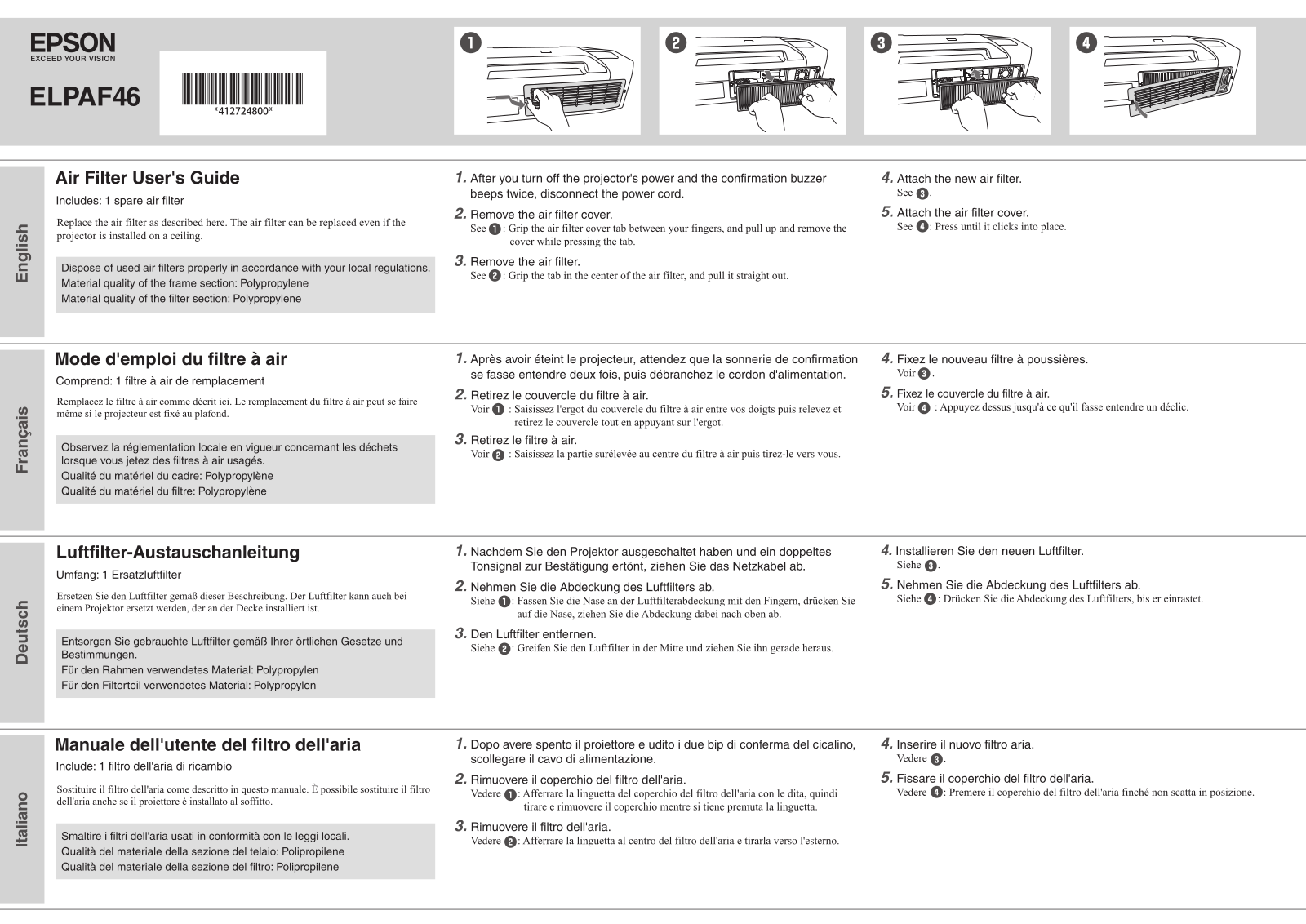 Epson ELPAF46 User guide - ManualMachine.com