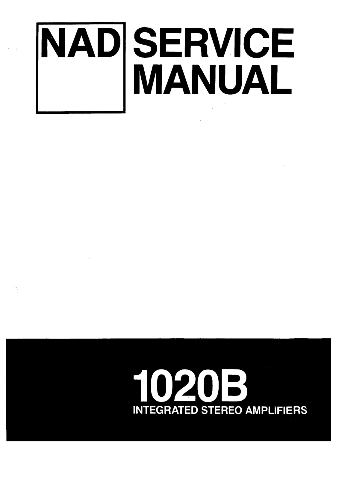 Nad 1020-B Service Manual