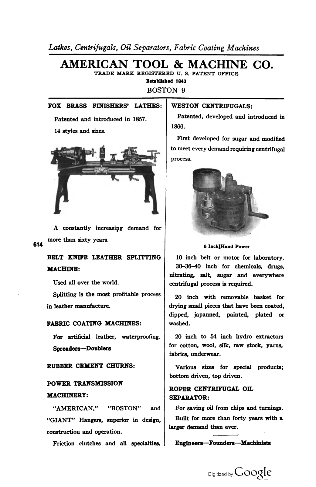 American Tool & Machine American Tool & Machine Co. Lathes - ManualMachine.com