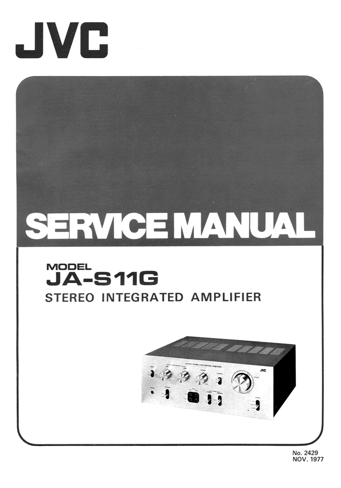 JVC JAS-11-G Service manual
