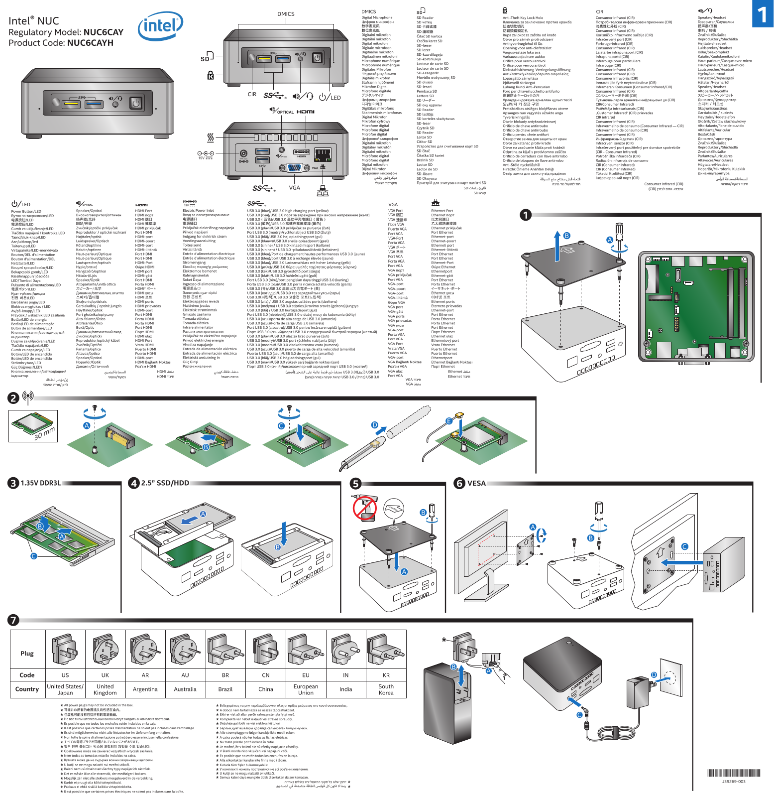 Intel NUC6CAYH User Manual