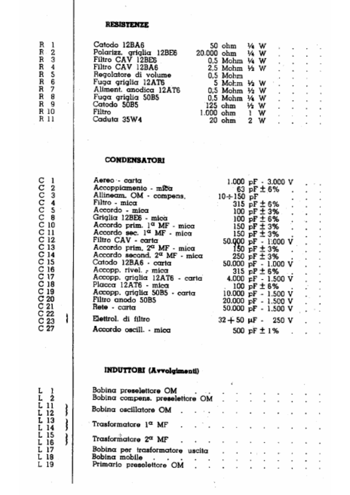 Radiomarelli 125 components