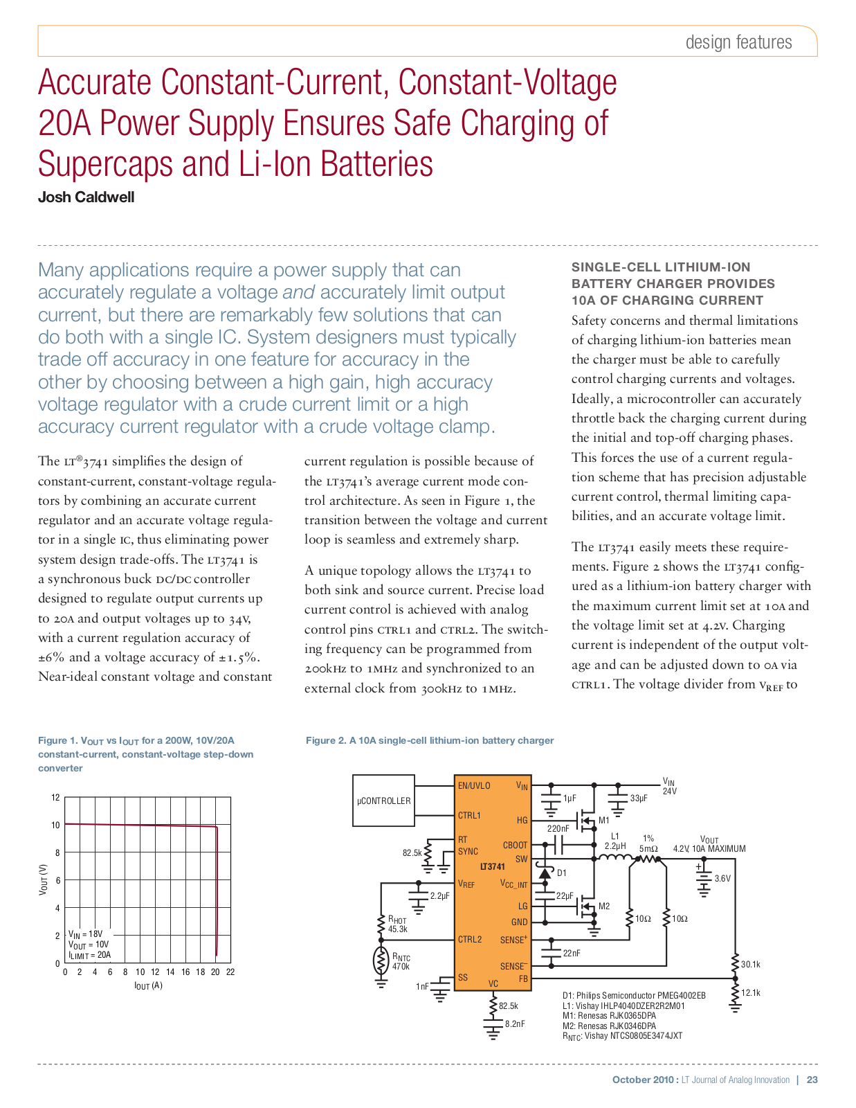 LINEAR TECHNOLOGY LT3741 Technical data