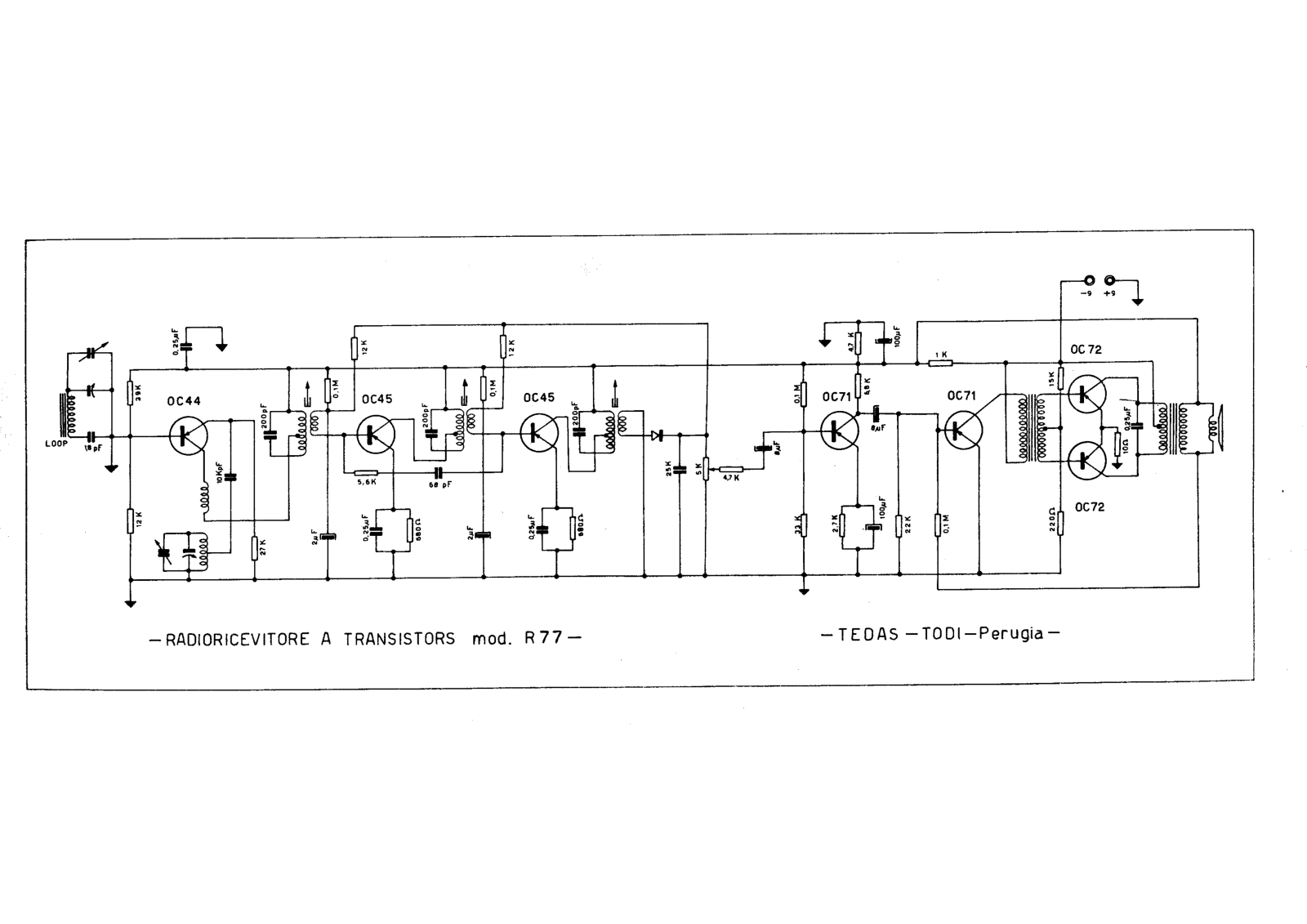 Tedas r77 schematic