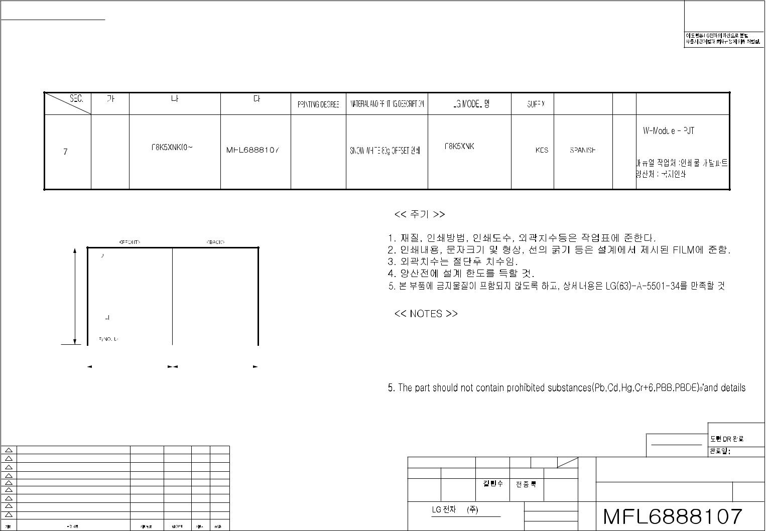 LG F8K5XN4 User Manual