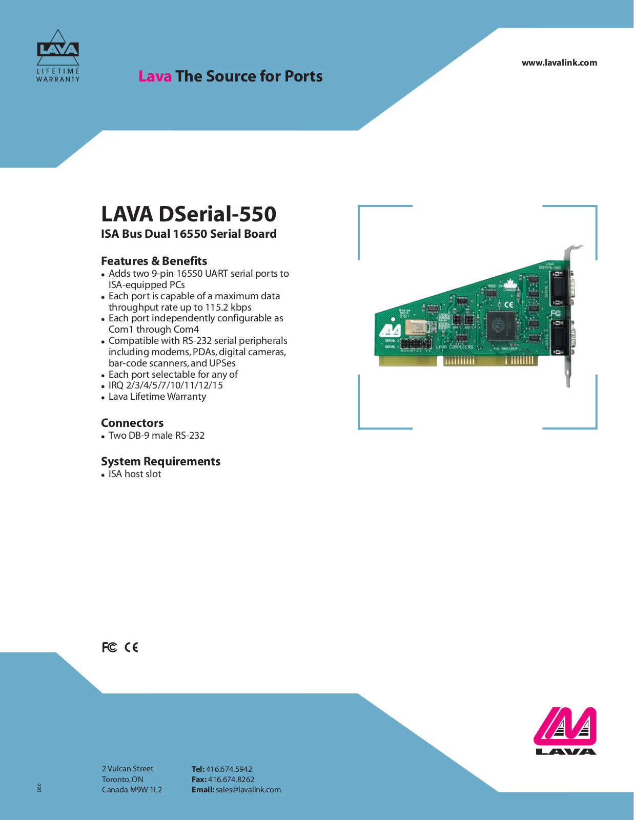 Lava DSERIAL-550 User Manual