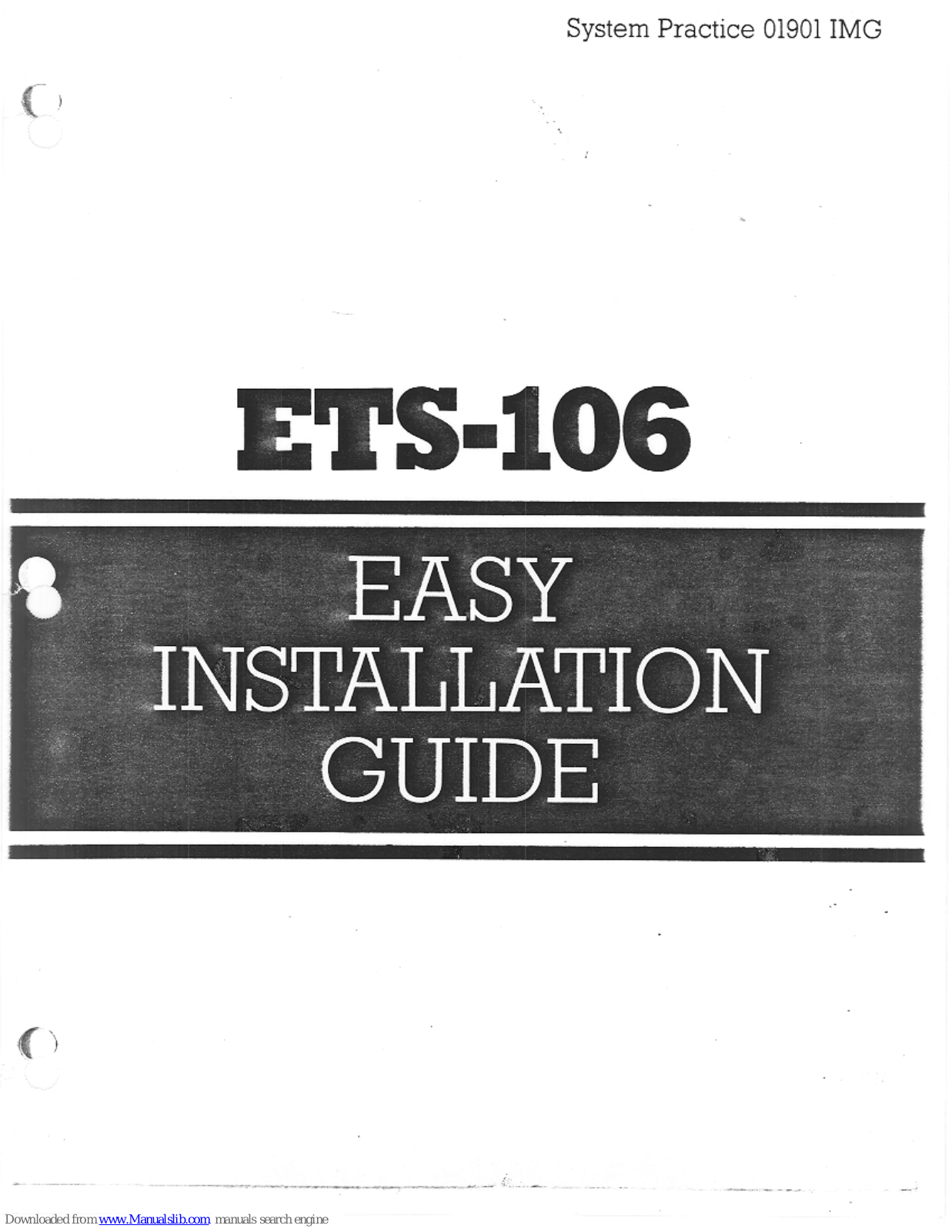 TIE ETS-106 Installation Manual