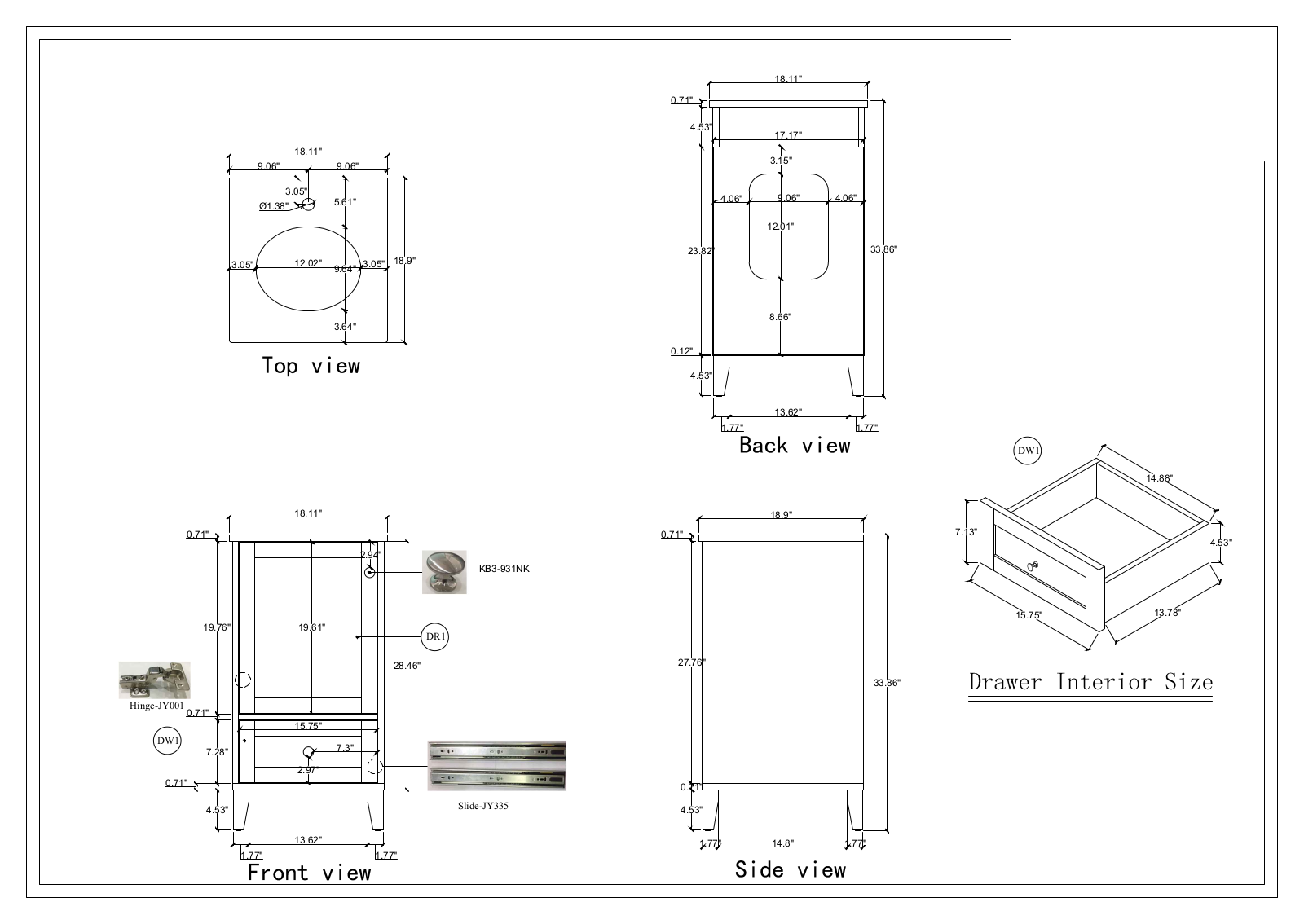 Mercury Row W004929932 Specifications - ManualMachine.com