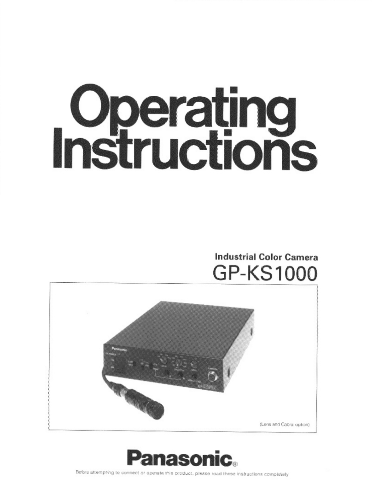 Panasonic GP-KS1000 User Manual
