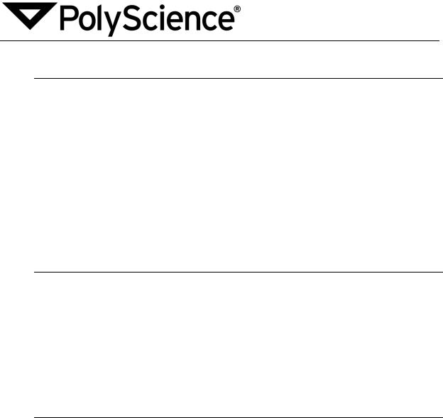 PolyScience Polyclean Algaecide Data sheet