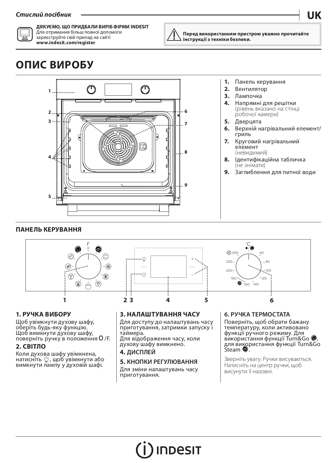 INDESIT IFWS 3841 JH IX Daily Reference Guide