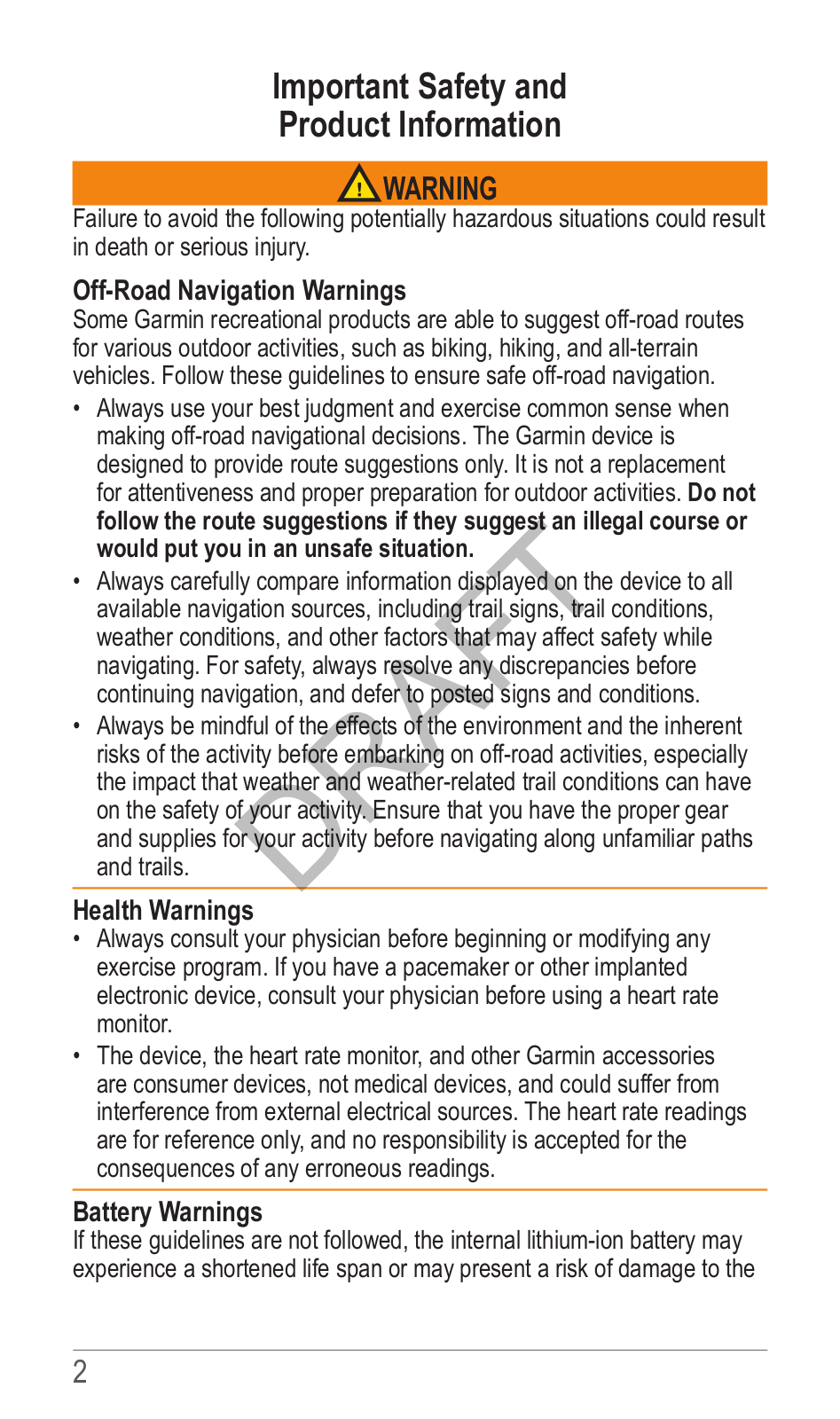 Garmin F4AGGB00 User Manual