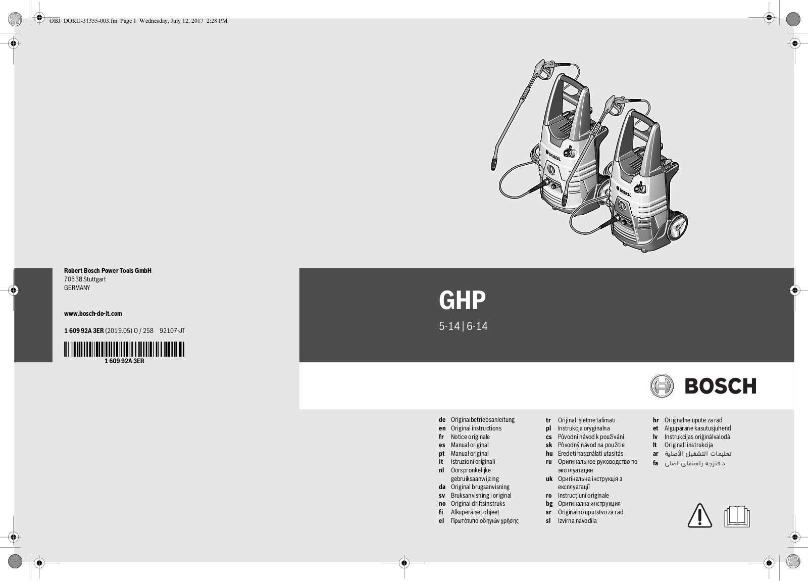 Bosch GHP 5-13, GHP 5-14, GHP 6-14 User Manual