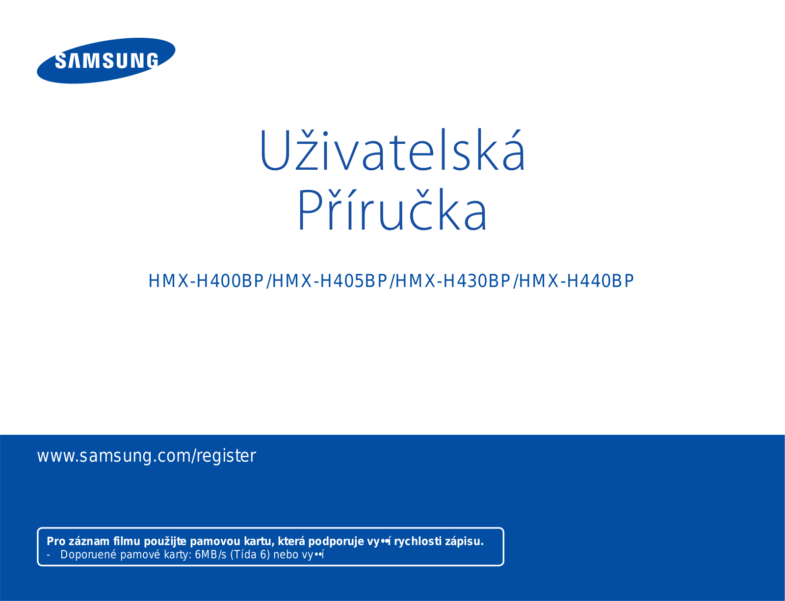 Samsung HMX-H400BP User Manual