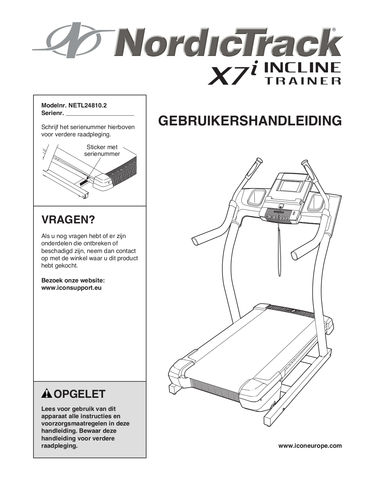 NordicTrack NETL248102 Owner's Manual