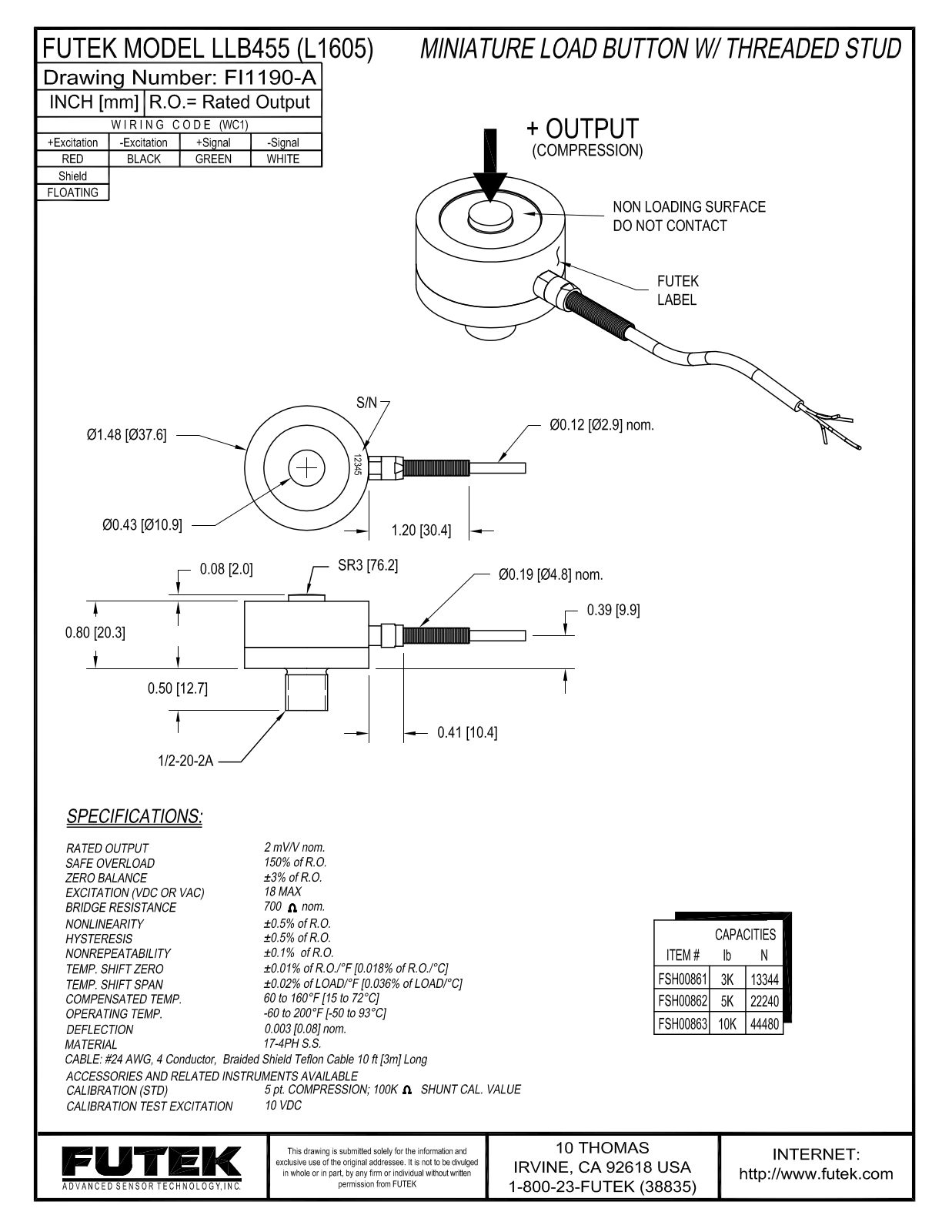 FUTEK LLB450 Service Manual