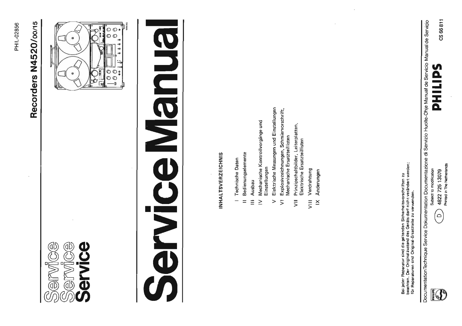 Philips N-4520 Service Manual