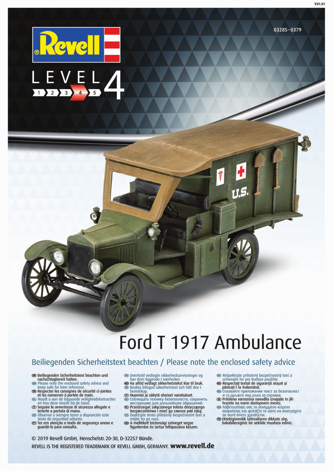 Revell T 1917 Ambulance Service Manual