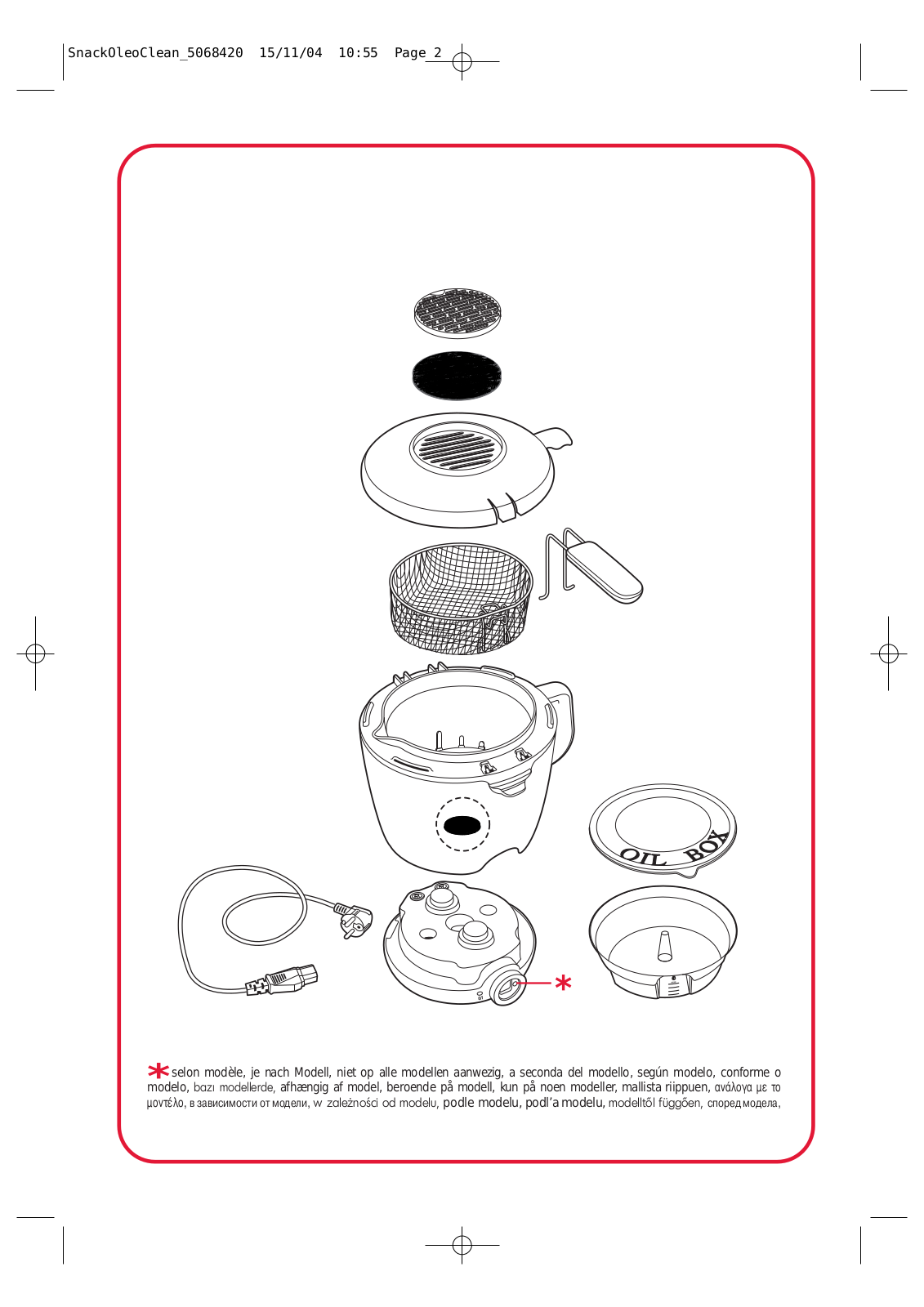 Tefal 7001 User Manual