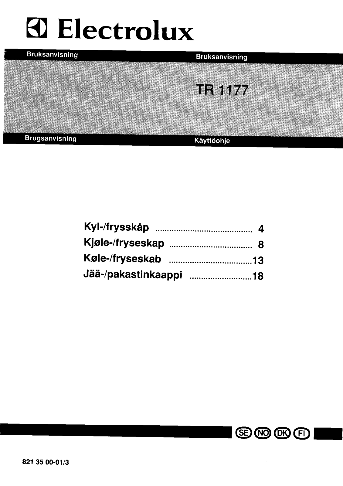 AEG TR1177 User Manual