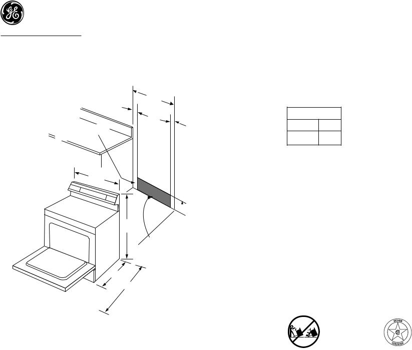 GE JBS23BBWH Specification