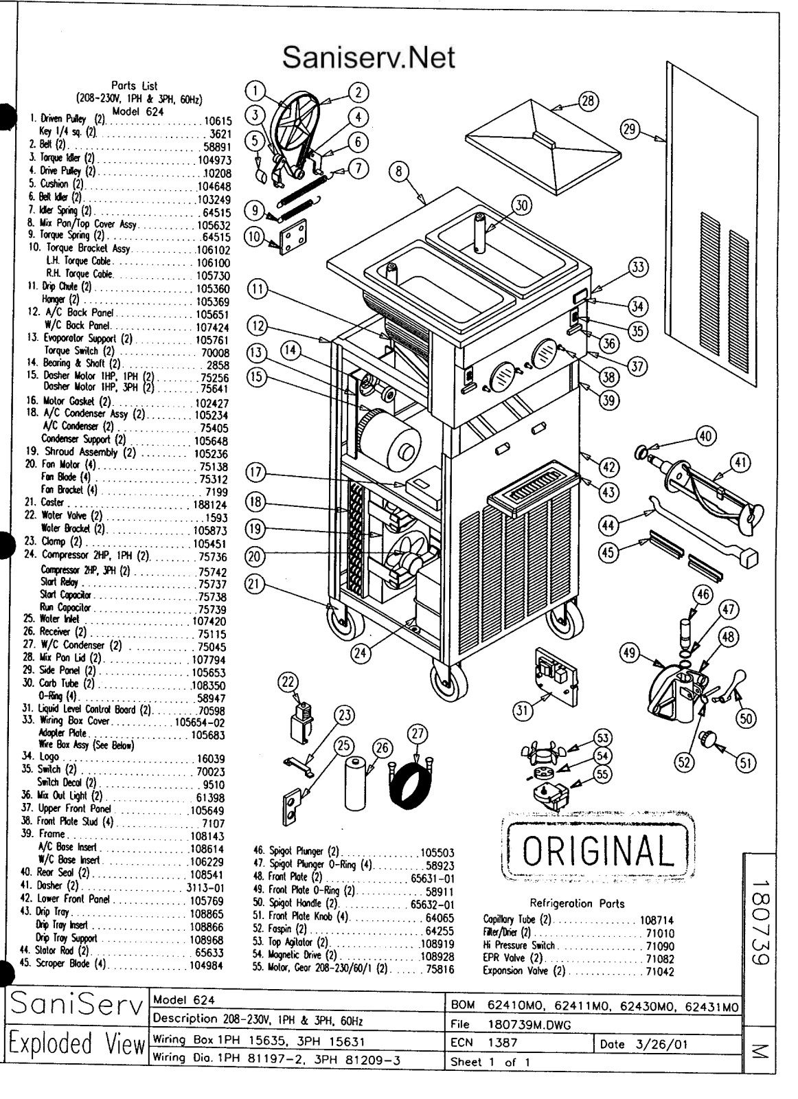 Nieco 624 Parts Diagram