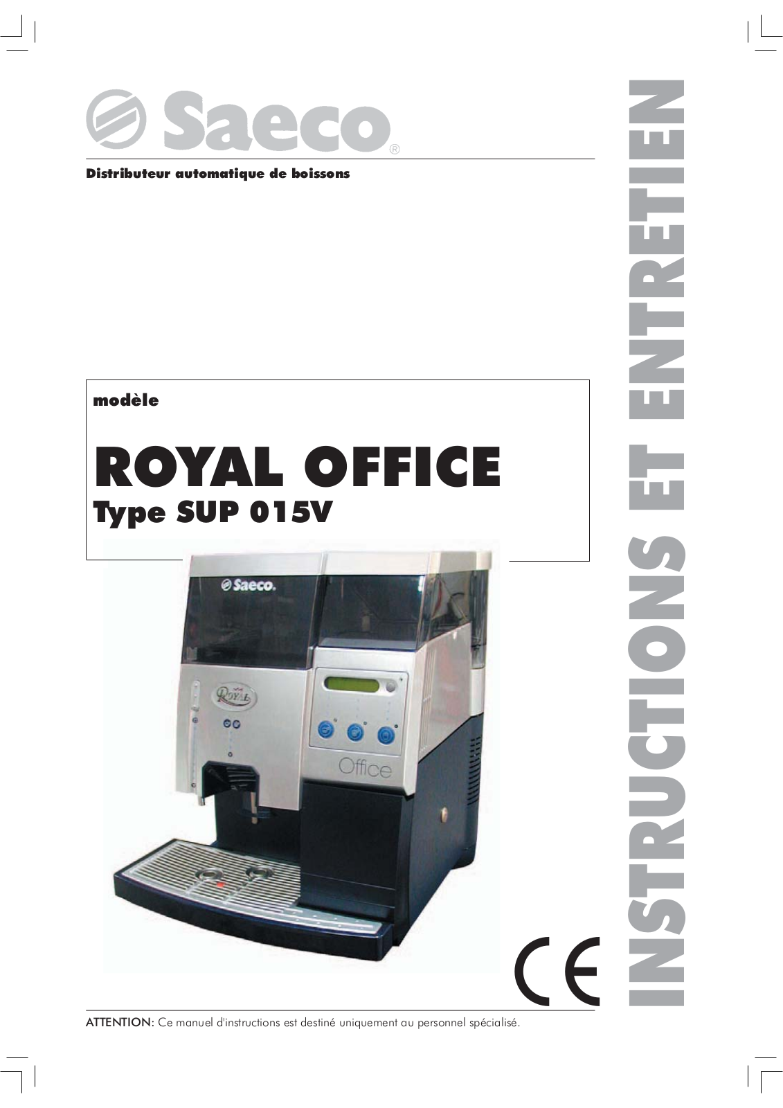 SAECO ROYAL OFFICE User Manual