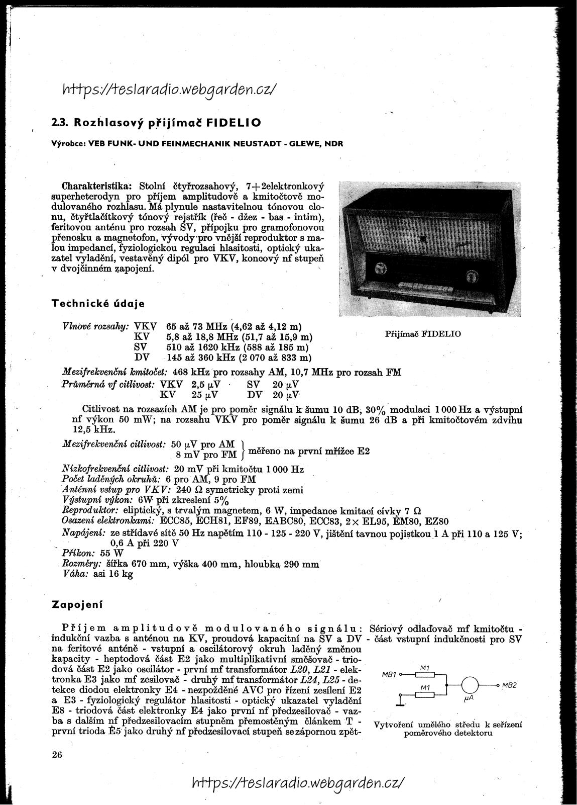 RFT Fidelio Specifications - ManualMachine.com