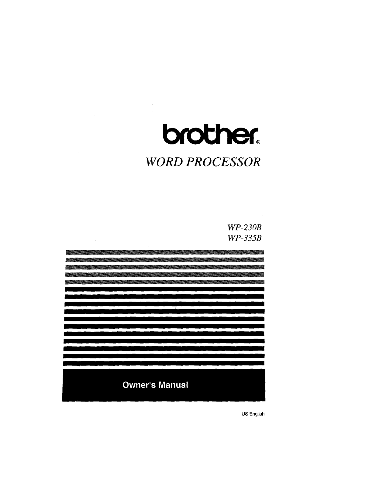 Brother WP-230B User Manual