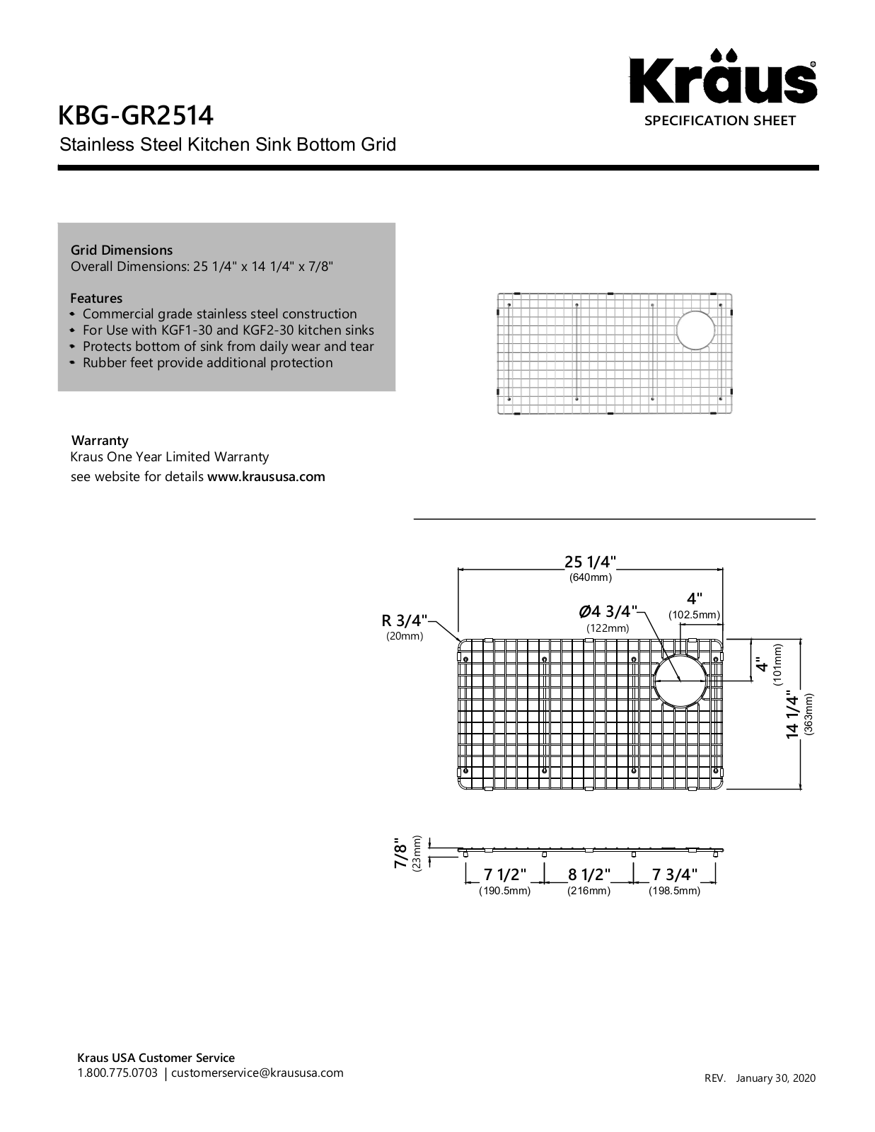 Kraus KUS10156 Specifications - ManualMachine.com