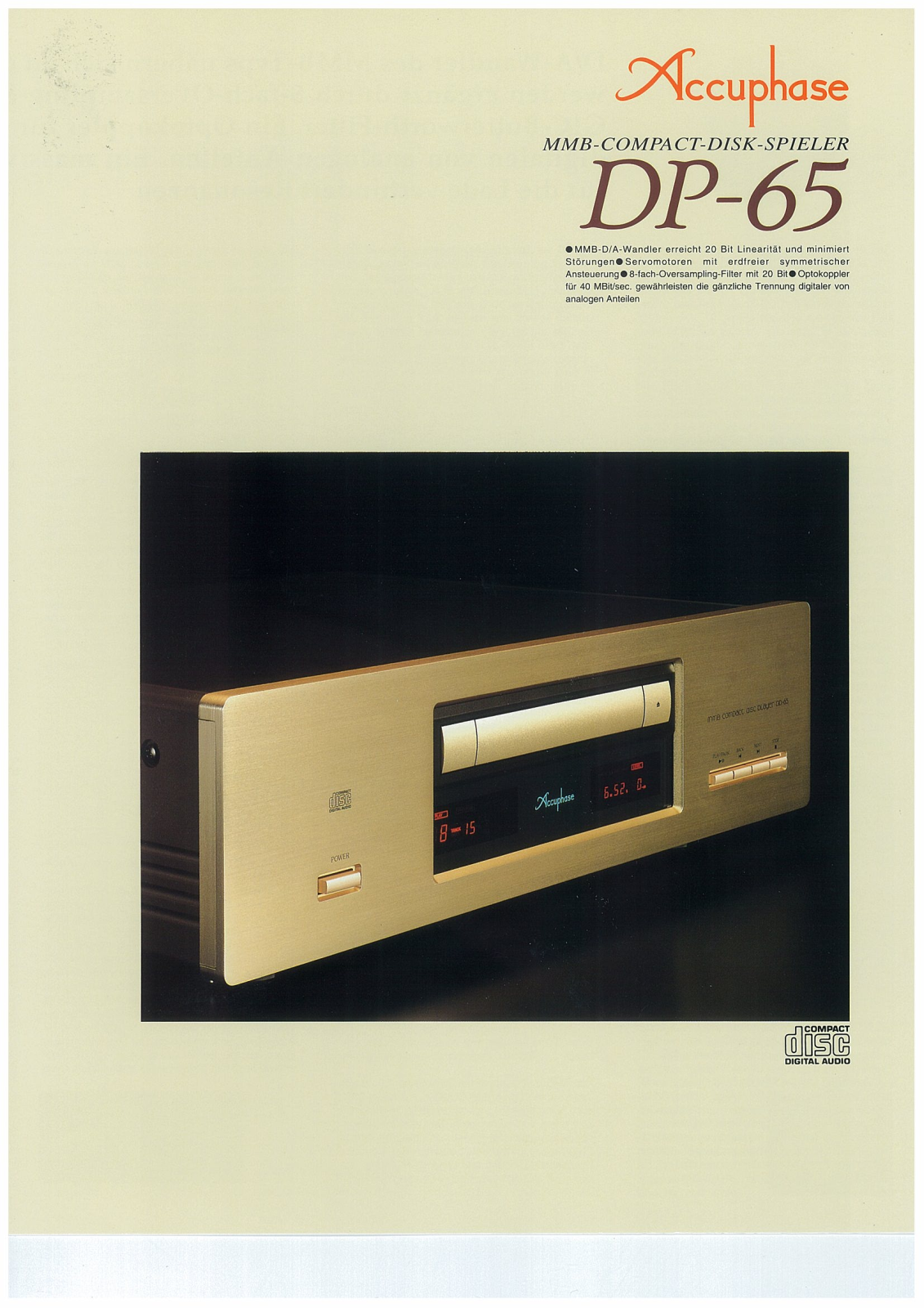 Accuphase DP-65-DE Brochure