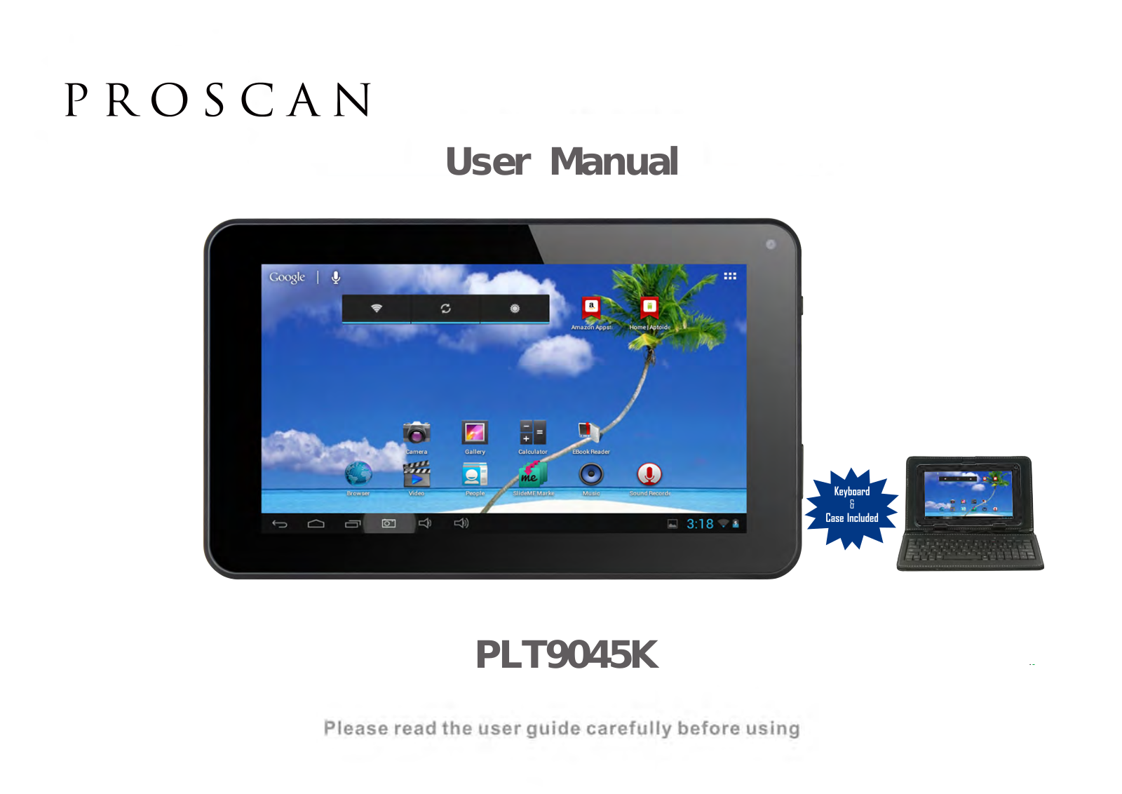 ProScan PLT9045-K Operating Instructions