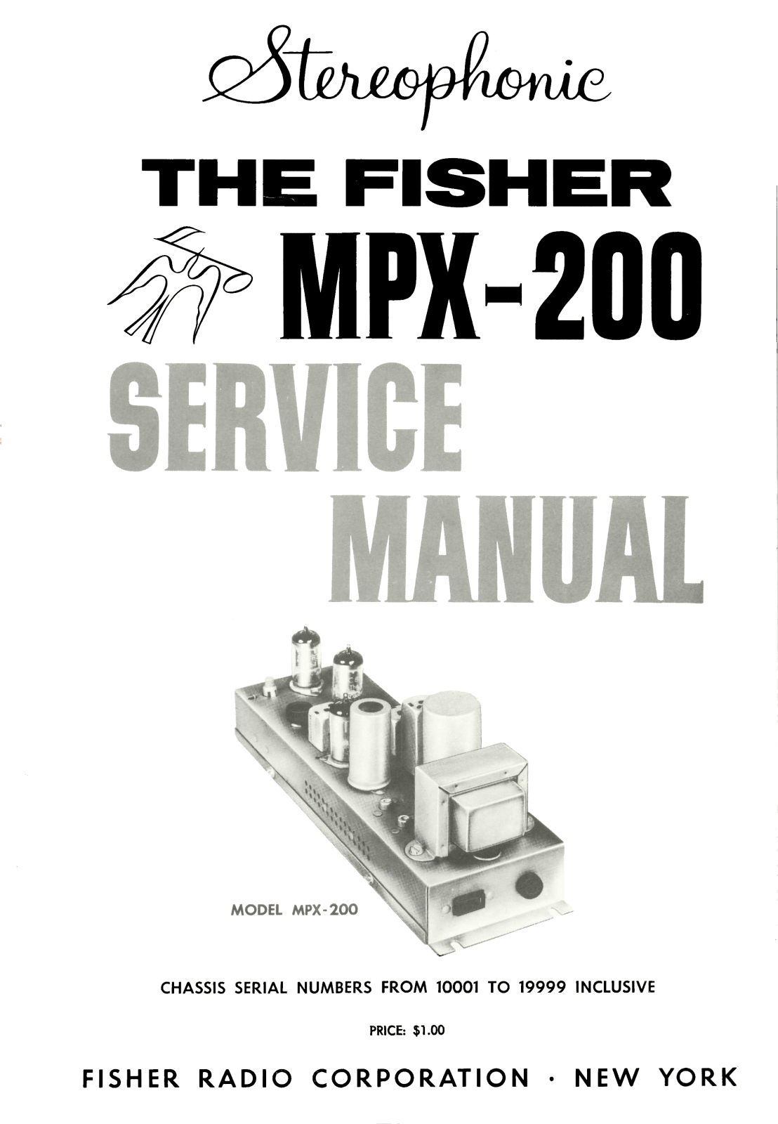 Fisher MPX-200 Service Manual