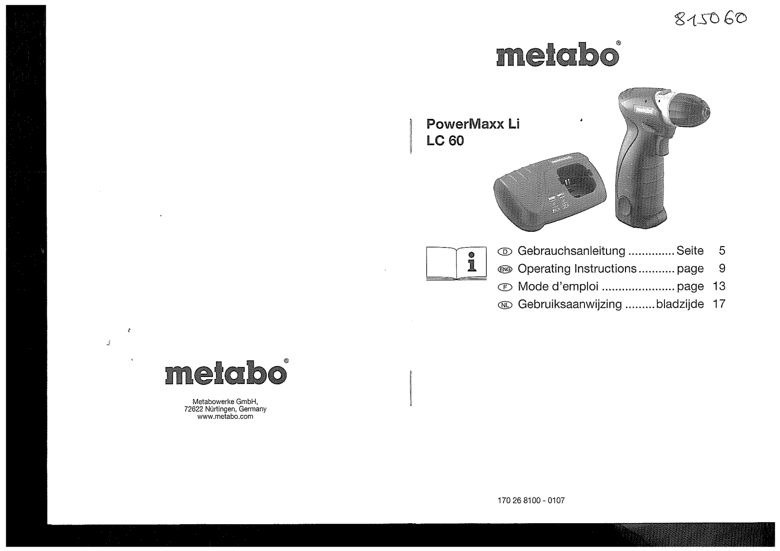 Metabo POWERMAXX LI User guide