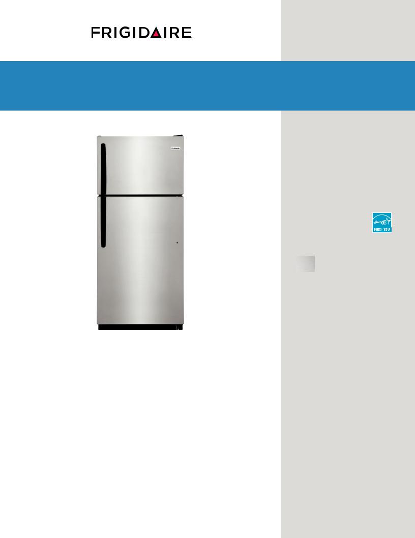 Frigidaire FFHT1621TS, FFHT1621TW Specifications