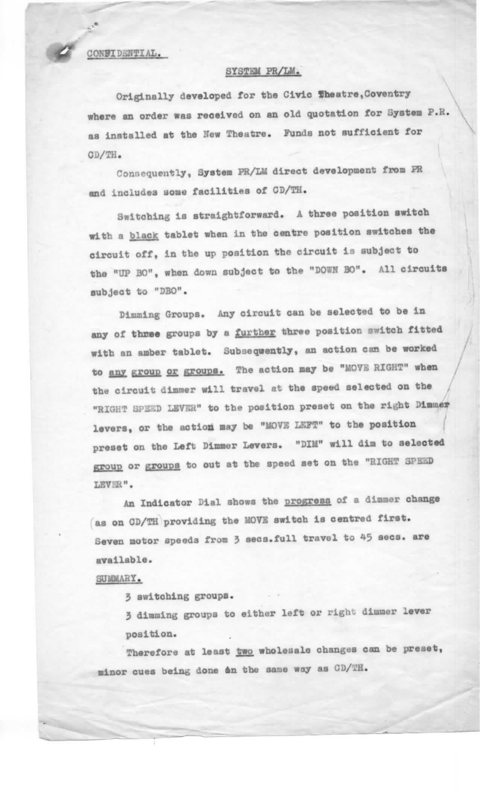 Strand PR / System PR System PR/LM (1950s) - ManualMachine.com
