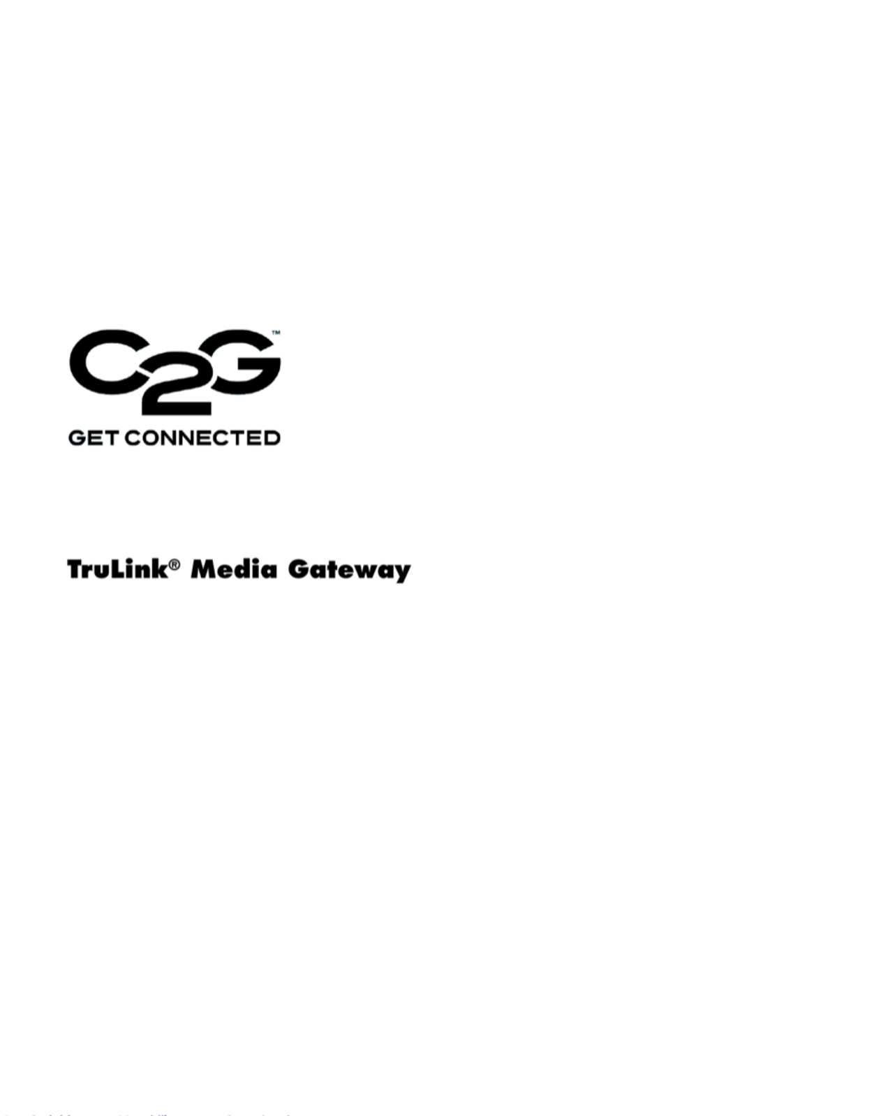 C2G TruLink User Manual