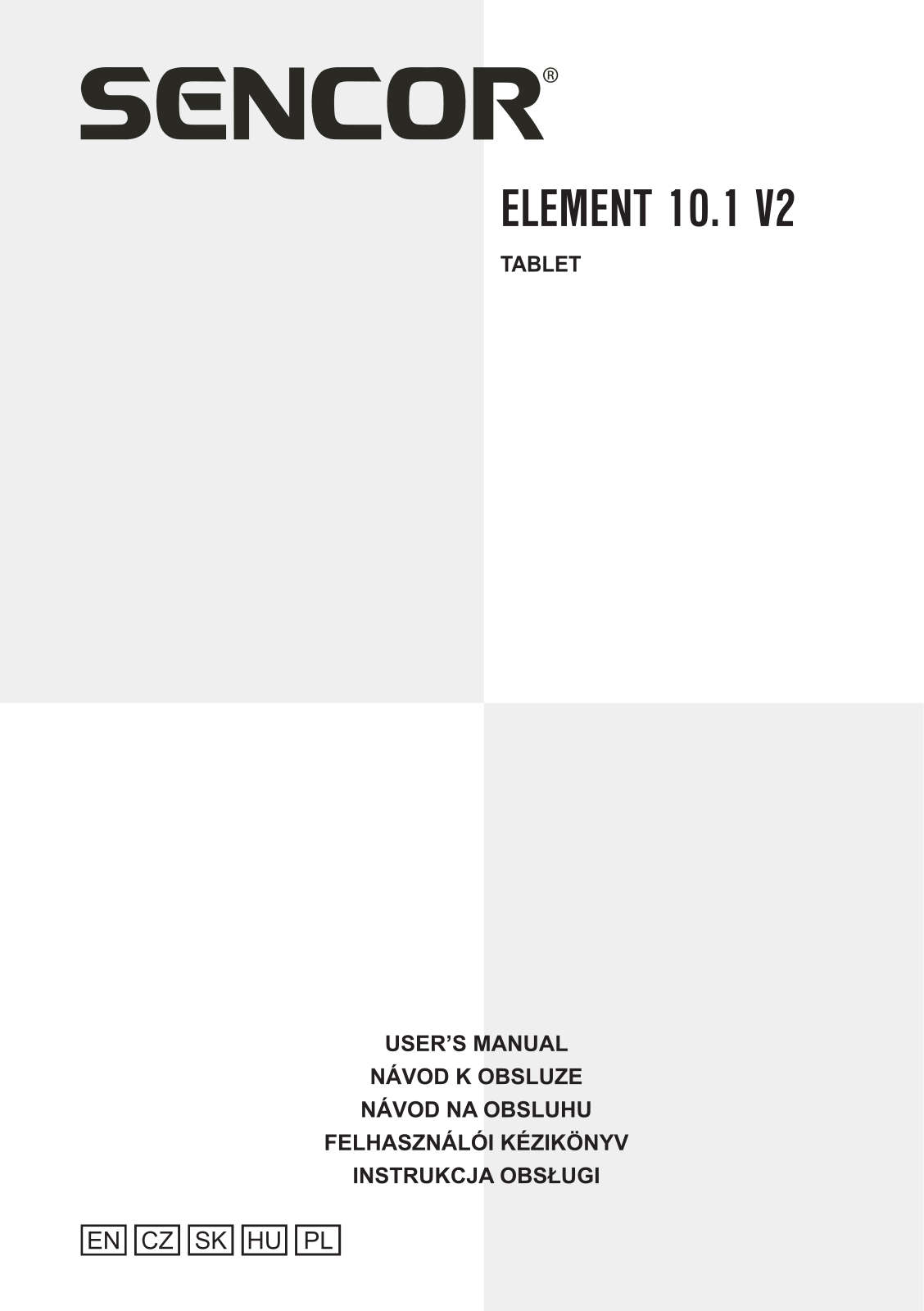 Sencor ELEMENT 10.1 V2 User Manual