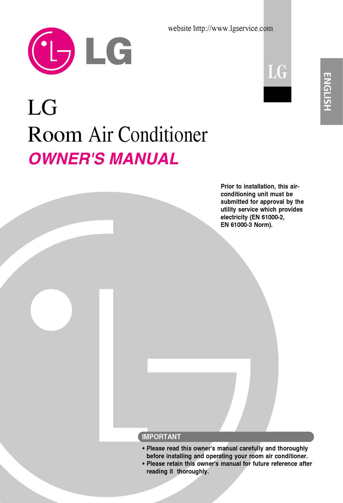 LG LS-C1825DA1, LS-C2525DB0 User Manual