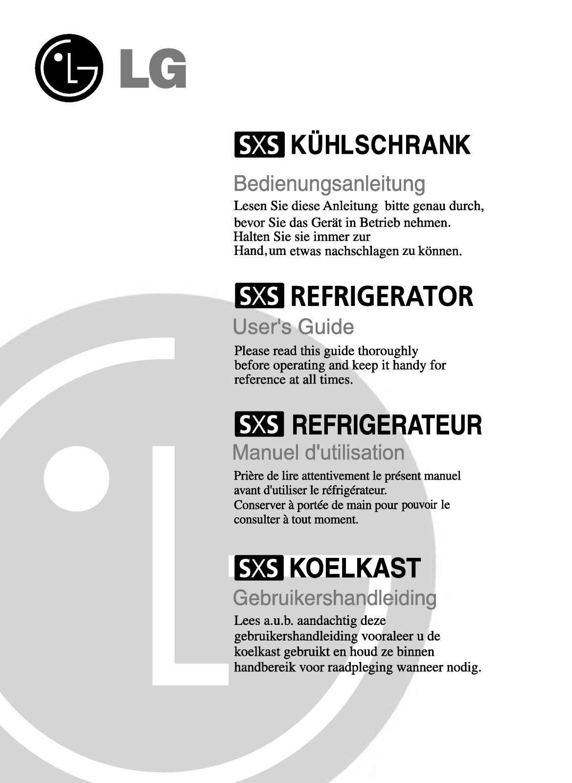 LG GC-P207TTJA, GC-L207TTJH, GC-P207TLQA, GC-P207TTJH User Manual