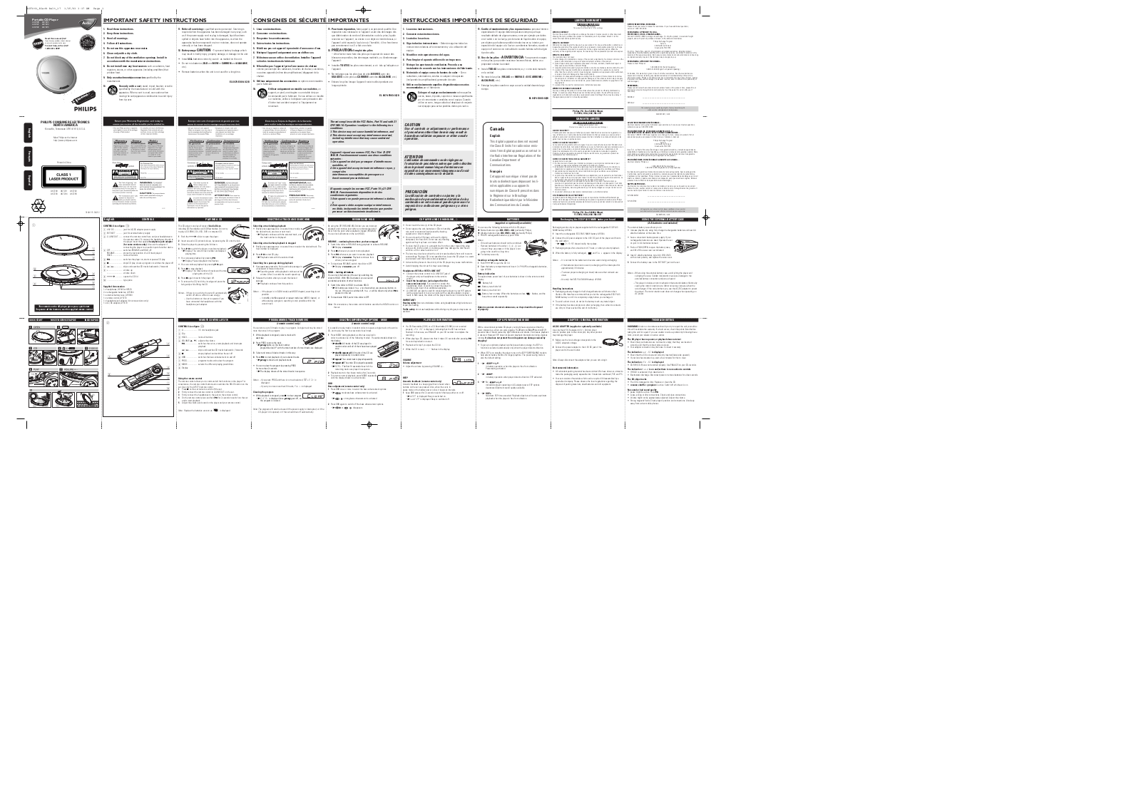 Philips AX7204, AX7203, AX7205, AX7200, AX7202 User Manual