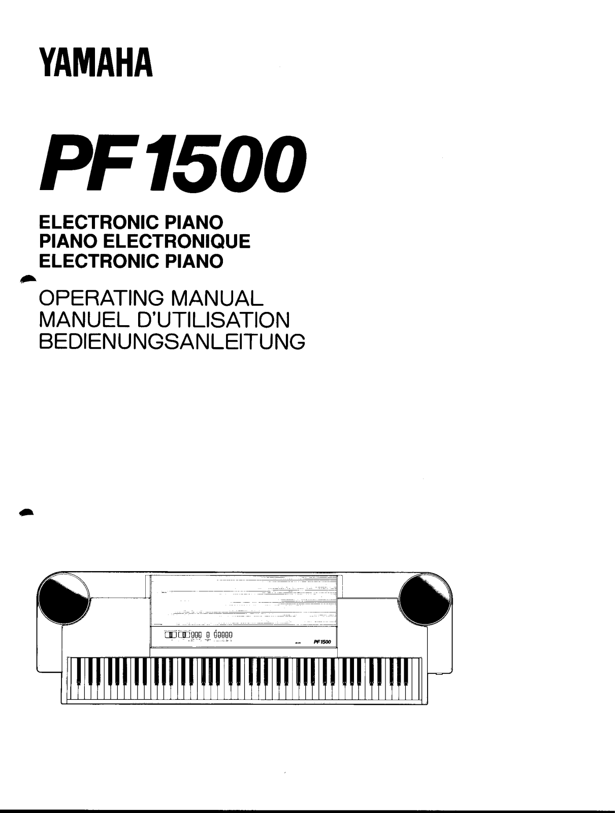 Yamaha PF1500 User Manual