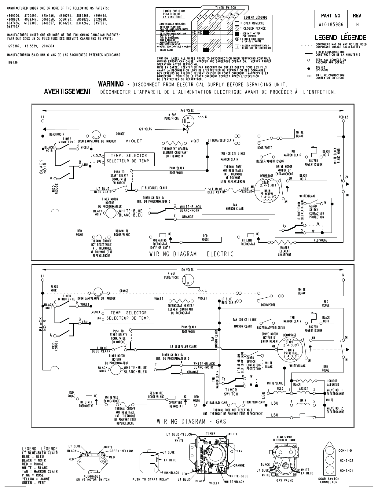 Whirlpool WGD4850XQ0 Parts Diagram