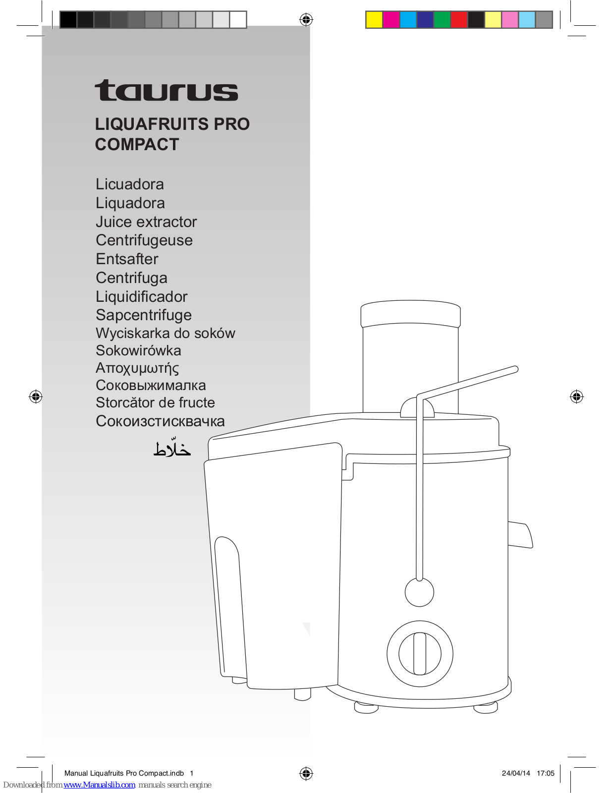 Taurus Liquafruits Pro Compact User Manual